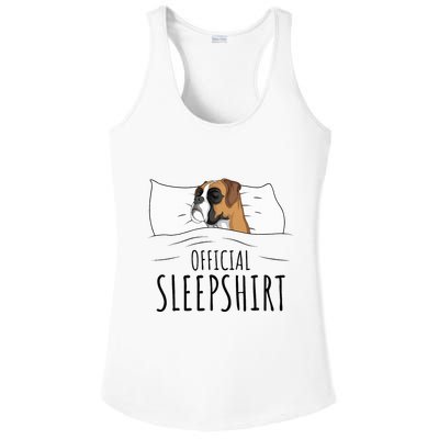 Boxer Dog Sleepshirt Ladies PosiCharge Competitor Racerback Tank