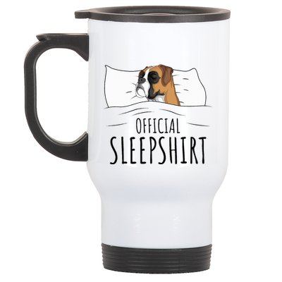 Boxer Dog Sleepshirt Stainless Steel Travel Mug