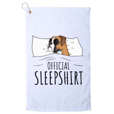 Boxer Dog Sleepshirt Golf Towel