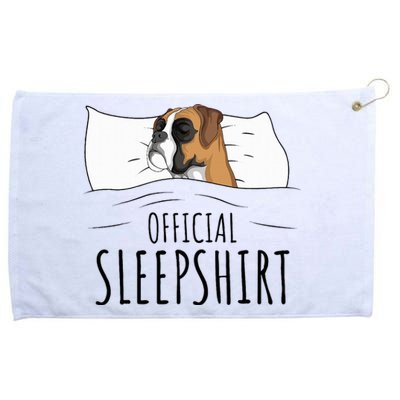 Boxer Dog Sleepshirt Grommeted Golf Towel