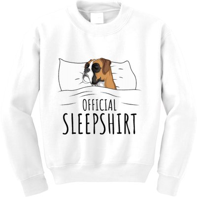 Boxer Dog Sleepshirt Kids Sweatshirt