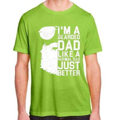 Bearded Dad Shirt Funny Beard Humor Father's Day Gift Idea Adult ChromaSoft Performance T-Shirt