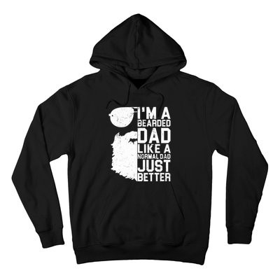 Bearded Dad Shirt Funny Beard Humor Father's Day Gift Idea Hoodie