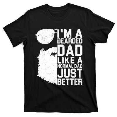 Bearded Dad Shirt Funny Beard Humor Father's Day Gift Idea T-Shirt