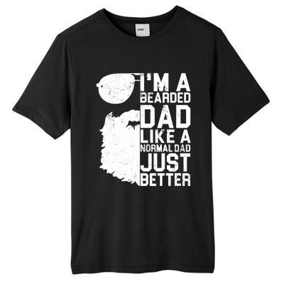 Bearded Dad Shirt Funny Beard Humor Father's Day Gift Idea Tall Fusion ChromaSoft Performance T-Shirt