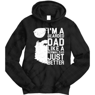 Bearded Dad Shirt Funny Beard Humor Father's Day Gift Idea Tie Dye Hoodie