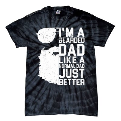 Bearded Dad Shirt Funny Beard Humor Father's Day Gift Idea Tie-Dye T-Shirt