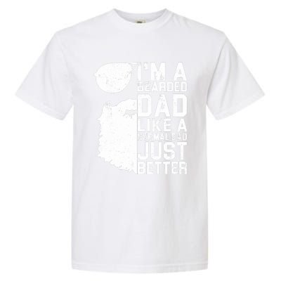 Bearded Dad Shirt Funny Beard Humor Father's Day Gift Idea Garment-Dyed Heavyweight T-Shirt