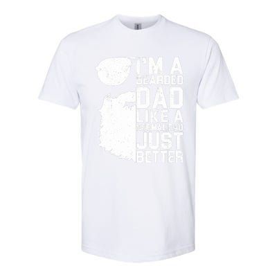 Bearded Dad Shirt Funny Beard Humor Father's Day Gift Idea Softstyle® CVC T-Shirt