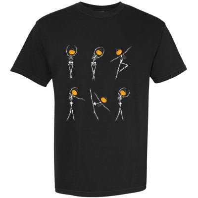 Ballet Dancer Skeletons Pumpkin Head Ballet Dance Halloween Garment-Dyed Heavyweight T-Shirt