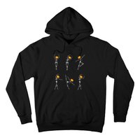 Ballet Dancer Skeletons Pumpkin Head Ballet Dance Halloween Hoodie