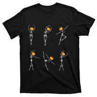 Ballet Dancer Skeletons Pumpkin Head Ballet Dance Halloween T-Shirt