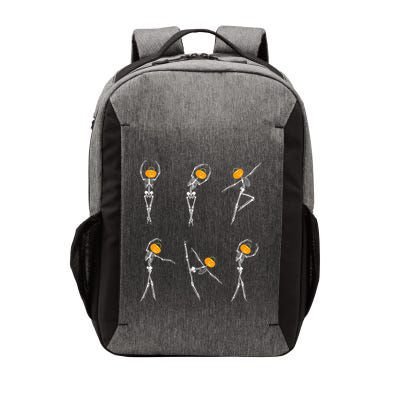 Ballet Dancer Skeletons Pumpkin Head Ballet Dance Halloween Vector Backpack