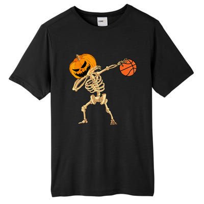 Basketball Dabbing Skeleton Men Halloween Basketball Tall Fusion ChromaSoft Performance T-Shirt