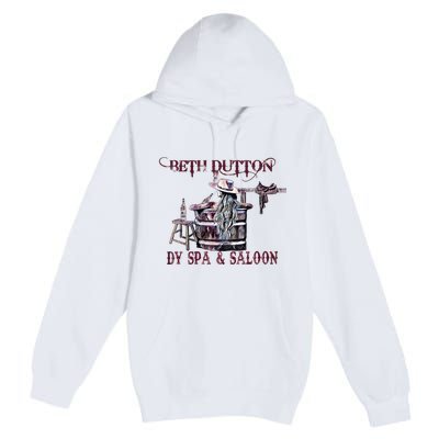 Beth Day Spa And Saloon Western Cowboy Cowgirl Trending Gift Idea Premium Pullover Hoodie