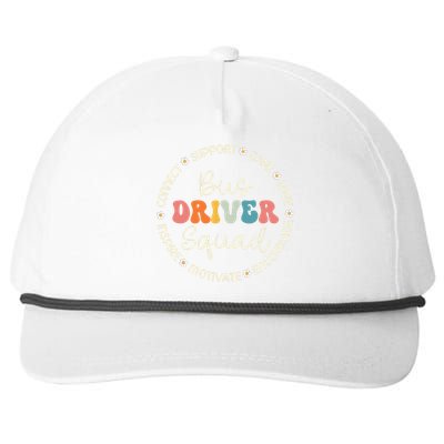 Bus Driver Squad Appreciation Week Back To School Snapback Five-Panel Rope Hat