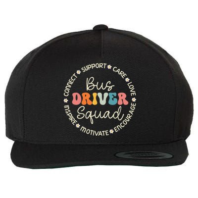 Bus Driver Squad Appreciation Week Back To School Wool Snapback Cap