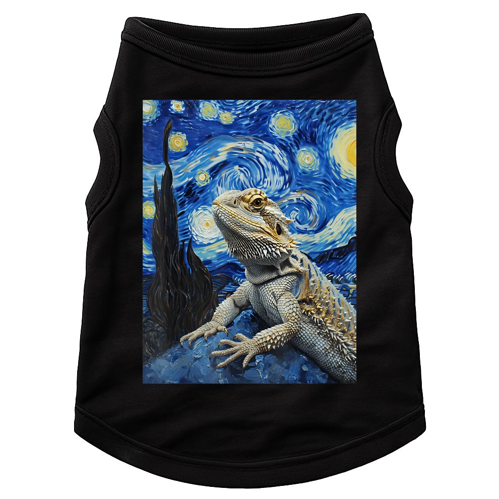 Bearded Dragon Starry Night Van Gogh Style Doggie Tank