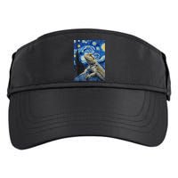 Bearded Dragon Starry Night Van Gogh Style Adult Drive Performance Visor