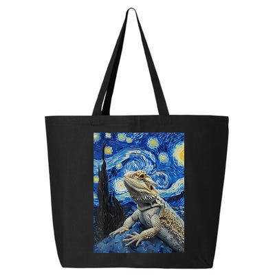 Bearded Dragon Starry Night Van Gogh Style 25L Jumbo Tote