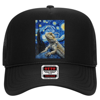 Bearded Dragon Starry Night Van Gogh Style Hat