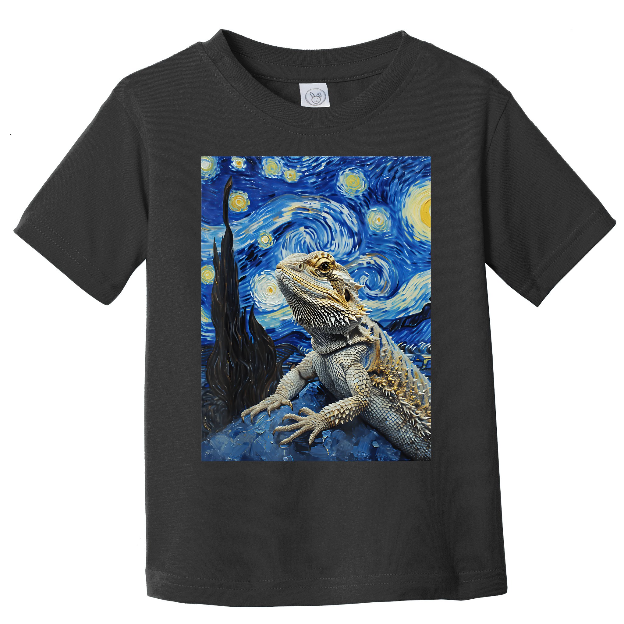 Bearded Dragon Starry Night Van Gogh Style Toddler T-Shirt