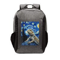 Bearded Dragon Starry Night Van Gogh Style Vector Backpack