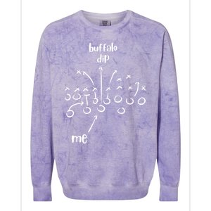 Buffalo Dip Super Funny Football For Women Sunday Colorblast Crewneck Sweatshirt