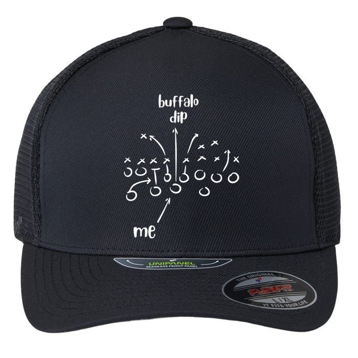 Buffalo Dip Super Funny Football For Women Sunday Flexfit Unipanel Trucker Cap