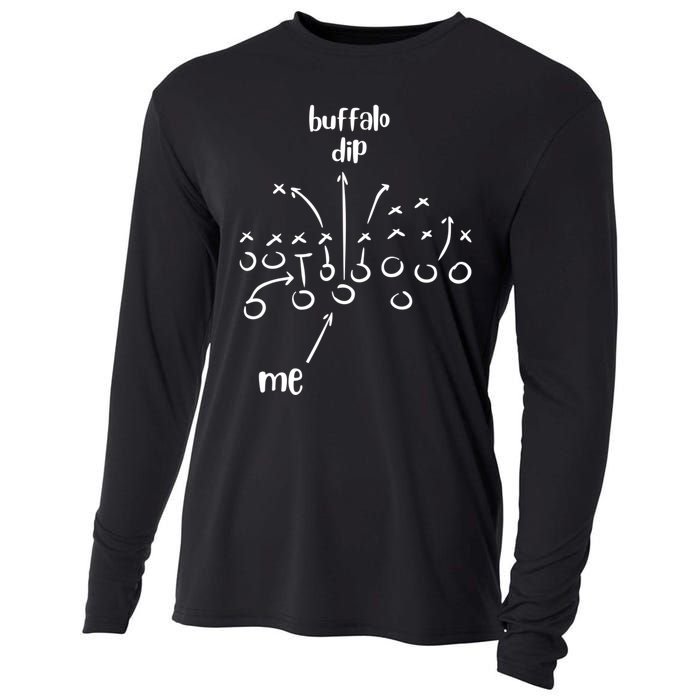 Buffalo Dip Super Funny Football For Women Sunday Cooling Performance Long Sleeve Crew