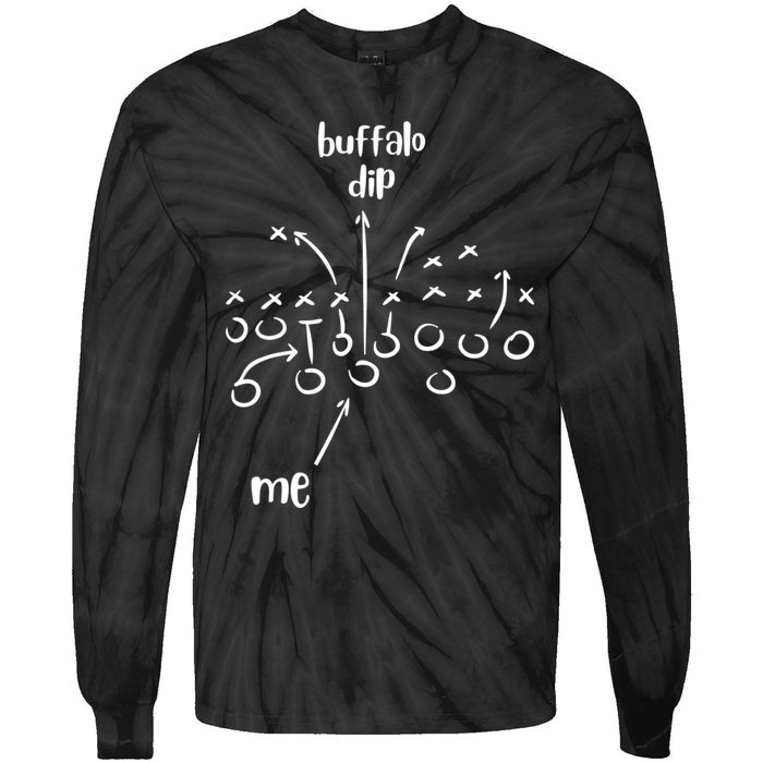 Buffalo Dip Super Funny Football For Women Sunday Tie-Dye Long Sleeve Shirt