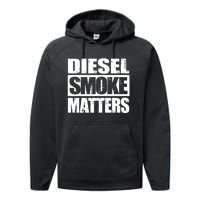 Black Diesel Smoke Matters Diesel Truck Roll Coal Gift Performance Fleece Hoodie