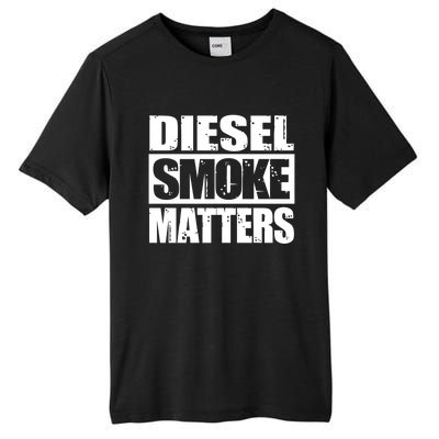 Black Diesel Smoke Matters Diesel Truck Roll Coal Gift Tall Fusion ChromaSoft Performance T-Shirt