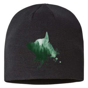 Black Dog Silhouette Heeler Dog Australian Cattle Dog Sustainable Beanie