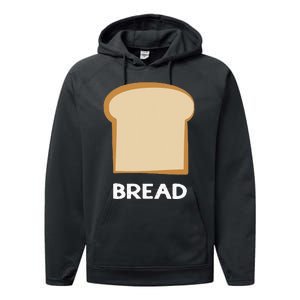 Bread Design Slice Of Bread Performance Fleece Hoodie