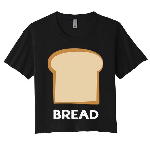 Bread Design Slice Of Bread Crop Top