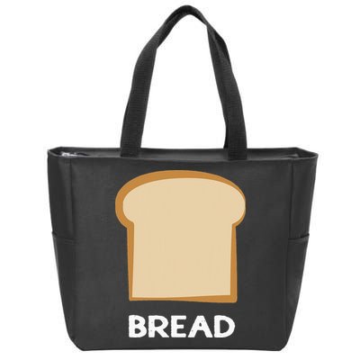 Bread Design Slice Of Bread Zip Tote Bag