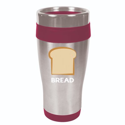 Bread Design Slice Of Bread 16oz Travel Tumbler