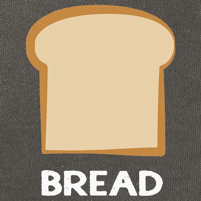 Bread Design Slice Of Bread Cotton Canvas Backpack