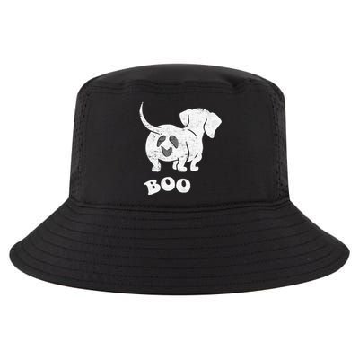 Boo Dachshund Spooky Dog Wiener Halloween Costume Cool Comfort Performance Bucket Hat