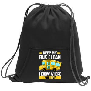 Bus Driver School Traffic Stops Sweatshirt Cinch Pack Bag