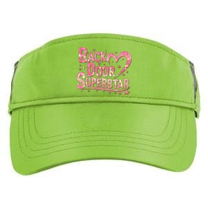 Back Door Superstar Meme Pink Glitter Adult Drive Performance Visor