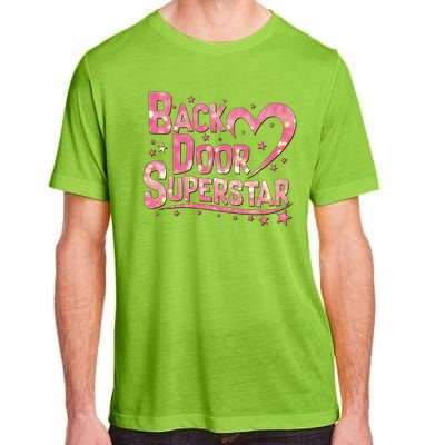 Back Door Superstar Meme Pink Glitter Adult ChromaSoft Performance T-Shirt