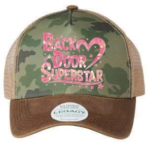 Back Door Superstar Meme Pink Glitter Legacy Tie Dye Trucker Hat