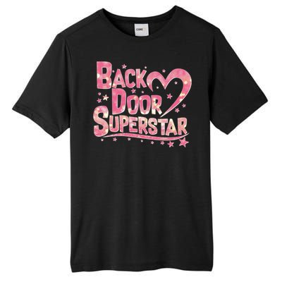 Back Door Superstar Meme Pink Glitter Tall Fusion ChromaSoft Performance T-Shirt