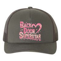 Back Door Superstar Meme Pink Glitter Yupoong Adult 5-Panel Trucker Hat