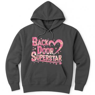 Back Door Superstar Meme Pink Glitter Hoodie