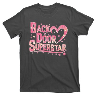 Back Door Superstar Meme Pink Glitter T-Shirt