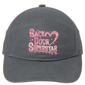 Back Door Superstar Meme Pink Glitter 7-Panel Snapback Hat