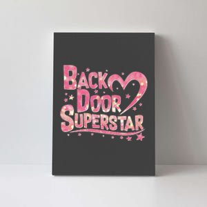 Back Door Superstar Meme Pink Glitter Canvas